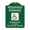 Signmission Reserved Parking Minimum Fine of $250 for Use by Others Heavy-Gauge Alum, 24" x 18", G-1824-23064 A-DES-G-1824-23064 - alternate 1